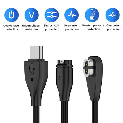 2 in 1 Earphone & Smart Watch Charging Adapter Cable for Shokz & Garmin, Interface:USB by bashfashion