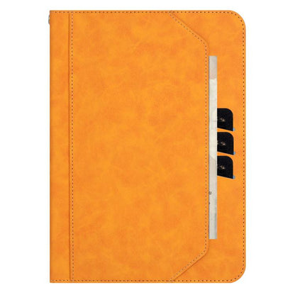 For Samsung Galaxy Tab A11 / A9 Multifunctional Wristband Leather Tablet Case(Yellow) by bashfashion