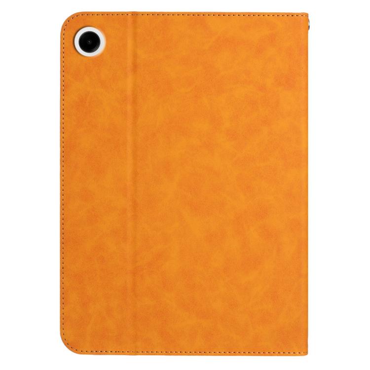 For Samsung Galaxy Tab A11 / A9 Multifunctional Wristband Leather Tablet Case(Yellow) by bashfashion