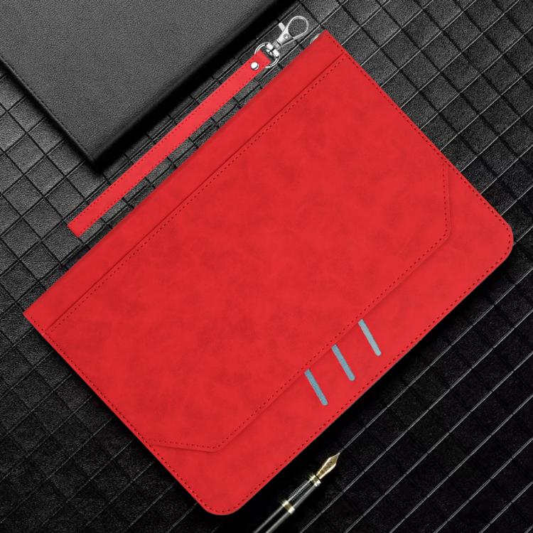For Samsung Galaxy Tab A11 / A9 Multifunctional Wristband Leather Tablet Case(Red) by bashfashion