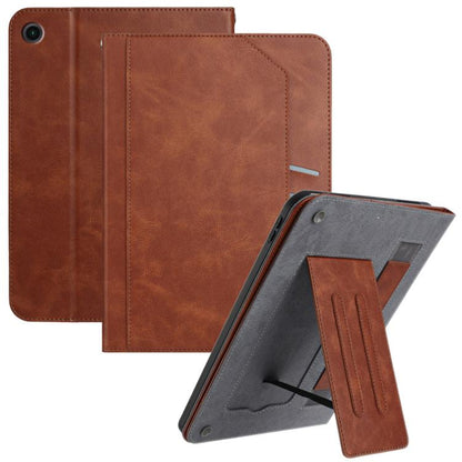 For Samsung Galaxy Tab A11+ / A9+ Multifunctional Wristband Leather Tablet Case(Brown) by bashfashion