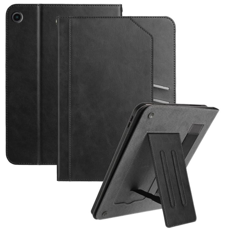 For Samsung Galaxy Tab A11+ / A9+ Multifunctional Wristband Leather Tablet Case(Black) by bashfashion