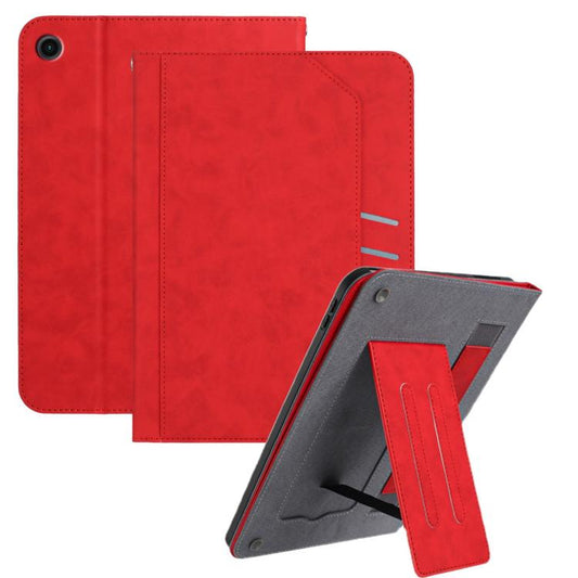 For Samsung Galaxy Tab A11+ / A9+ Multifunctional Wristband Leather Tablet Case(Red) by bashfashion