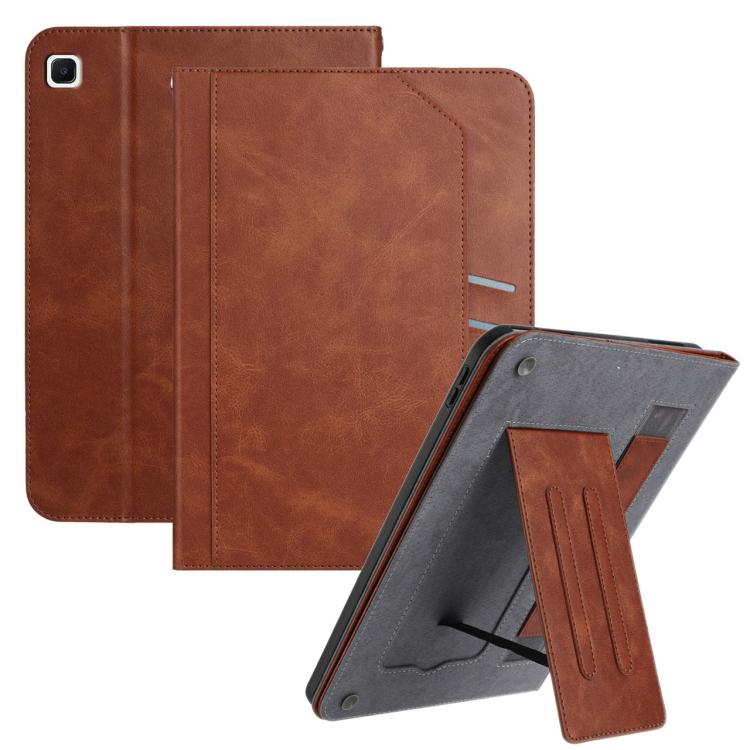 For Samsung Galaxy Tab S6 Lite 10.4 Multifunctional Wristband Leather Tablet Case(Brown) by bashfashion