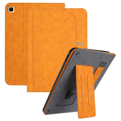 For Samsung Galaxy Tab S6 Lite 10.4 Multifunctional Wristband Leather Tablet Case(Yellow) by bashfashion