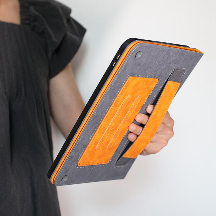 For Samsung Galaxy Tab S6 Lite 10.4 Multifunctional Wristband Leather Tablet Case(Yellow) by bashfashion