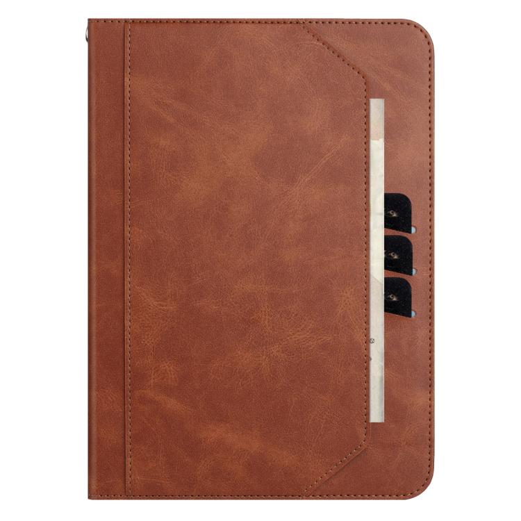 For Samsung Galaxy Tab S10 FE+ Multifunctional Wristband Leather Tablet Case(Brown) by bashfashion