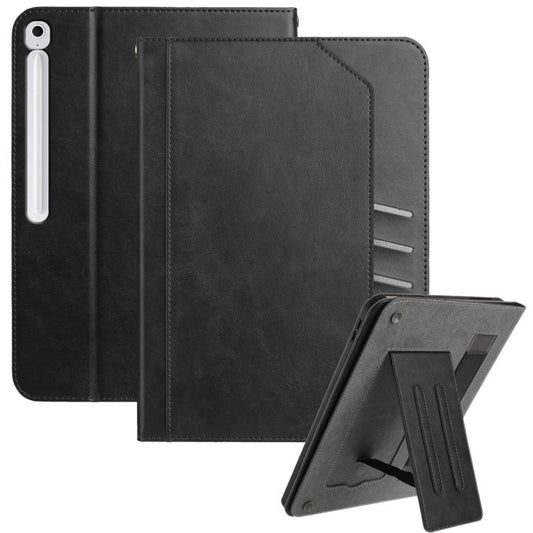For Samsung Galaxy Tab S10 FE+ Multifunctional Wristband Leather Tablet Case(Black) by bashfashion
