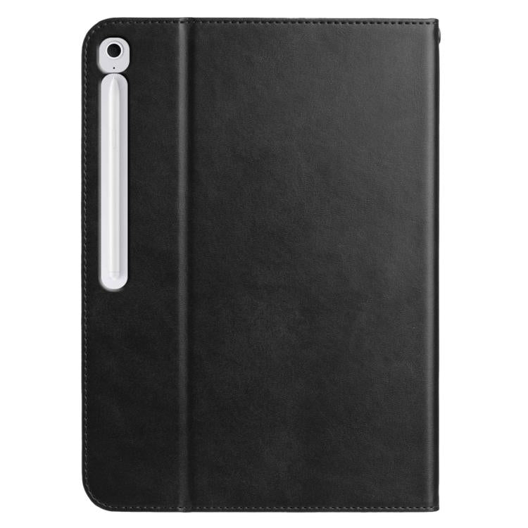 For Samsung Galaxy Tab S10 FE+ Multifunctional Wristband Leather Tablet Case(Black) by bashfashion