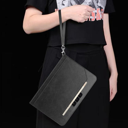 For Samsung Galaxy Tab S10 FE+ Multifunctional Wristband Leather Tablet Case(Black) by bashfashion