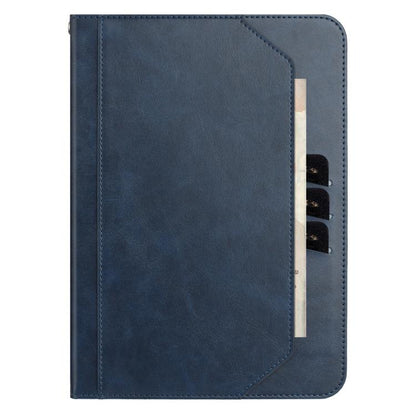 For Samsung Galaxy Tab S10 FE+ Multifunctional Wristband Leather Tablet Case(Dark Blue) by bashfashion
