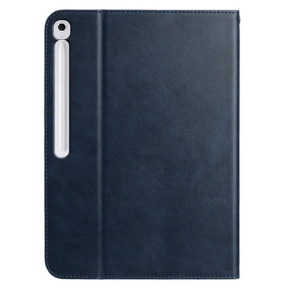 For Samsung Galaxy Tab S10 FE+ Multifunctional Wristband Leather Tablet Case(Dark Blue) by bashfashion