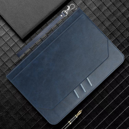 For Samsung Galaxy Tab S10 FE+ Multifunctional Wristband Leather Tablet Case(Dark Blue) by bashfashion