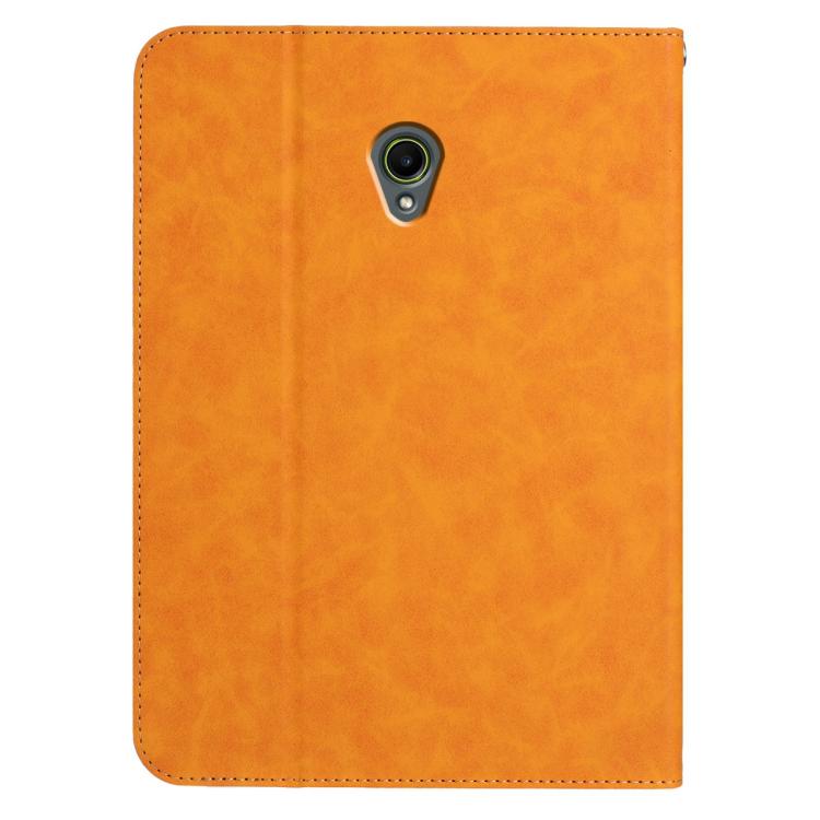 For Samsung Galaxy Tab Active5 2024 Multifunctional Wristband Leather Tablet Case(Yellow) by bashfashion