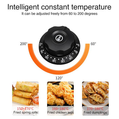 Multifunctional Commercial Stainless Steel Thick Electric Fryer Electric Boiler, Single Cylinder Dual-head 12L+Temperature Limiter(EU Plug) by bashfashion