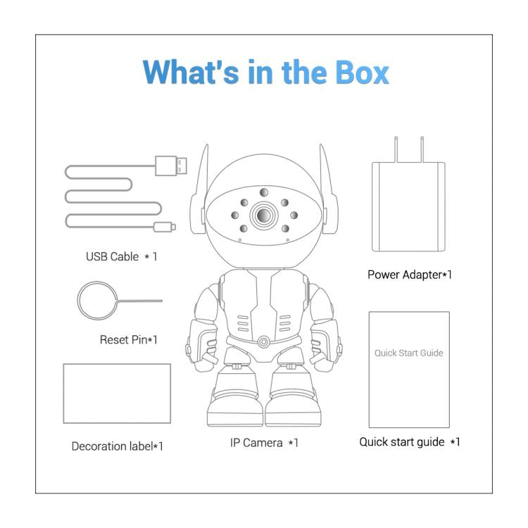 ESCAM PT205 5G WiFi Smart Robot Wireless AI Automatic Tracking Camera, Two Way Audio / Night Nersion, Plug:EU Plug(White) by ESCAM