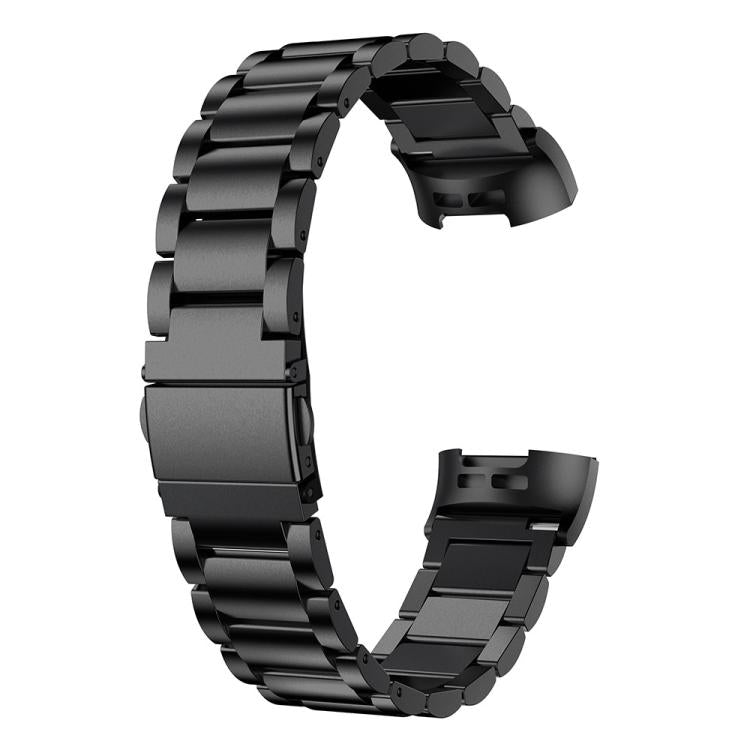 For Fitbit Charge 4 / 3 xDfind Three Beads Quick Release Metal Watch Band(Black) by xDfind