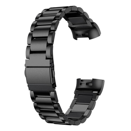 For Fitbit Charge 4 / 3 xDfind Three Beads Quick Release Metal Watch Band(Black) by xDfind