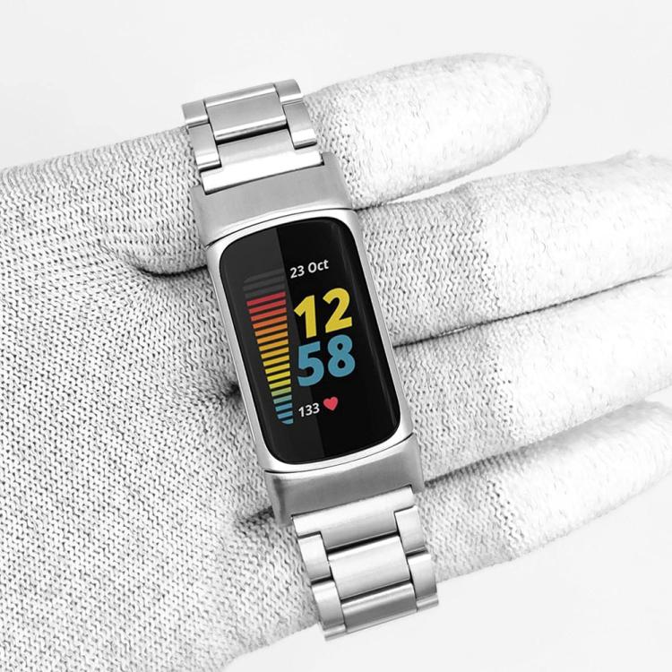 For Fitbit Charge 4 / 3 xDfind Three Beads Quick Release Metal Watch Band(Gold) by xDfind