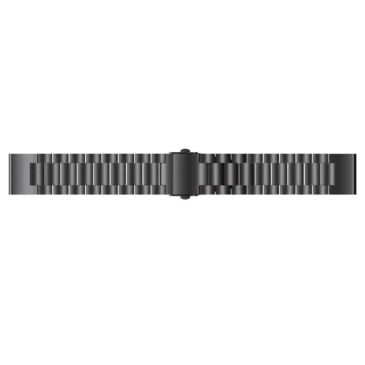 For Garmin Fenix 8/7X/6X/5X 26mm xDfind Three Beads Quick Release Metal Watch Band(Black) by xDfind