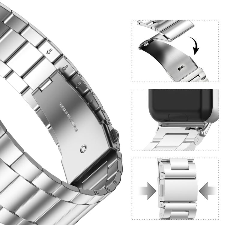 For Samsung Galaxy Watch Ultra 47mm xDfind Three Beads Metal Watch Band(Black) by xDfind