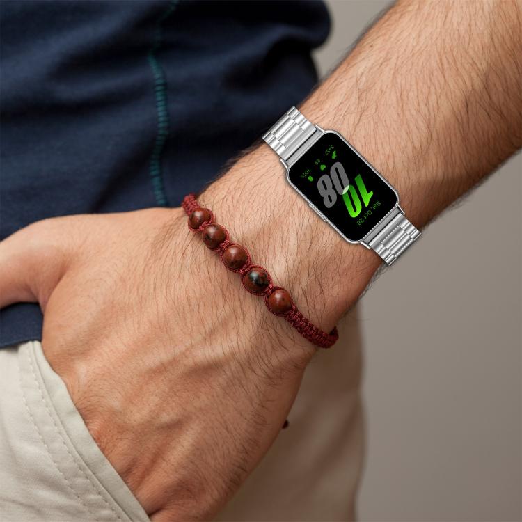 For Samsung Galaxy Watch Ultra 47mm xDfind Three Beads Metal Watch Band(Rose Gold) by xDfind