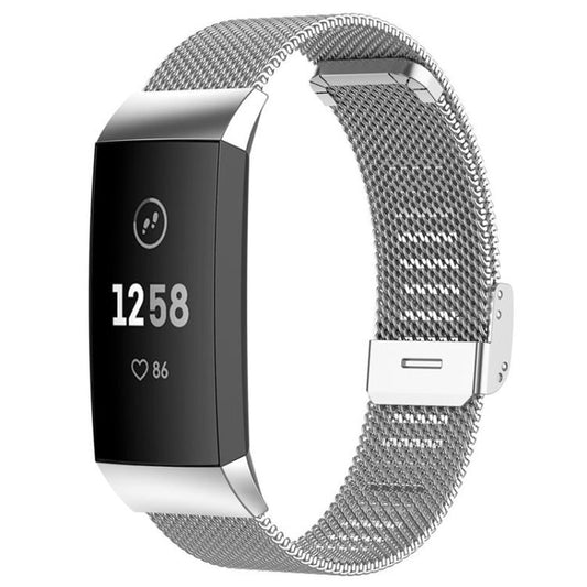 For Fitbit Charge 4 / 3 xDfind Milanese Metal Buckle Watch Band(Silver) by xDfind