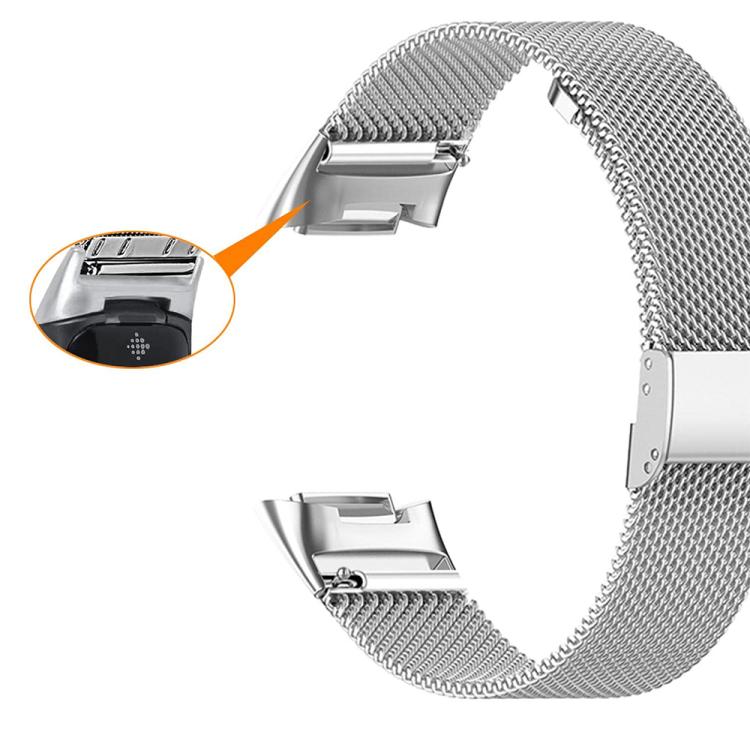 For Fitbit Charge 6 / 5 xDfind Milanese Metal Buckle Watch Band(Silver) by xDfind