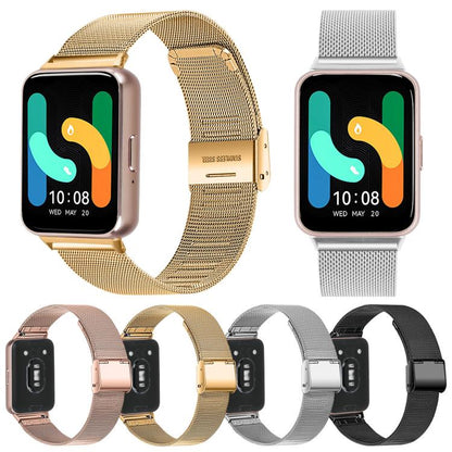 For Samsung Galaxy Watch Ultra 47mm / Ultra 2025 xDfind Milanese Metal Buckle Watch Band(Gold) by xDfind