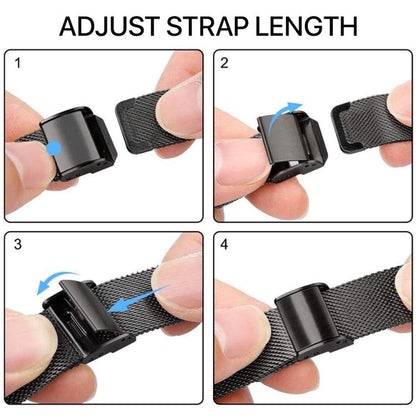 For Samsung Galaxy Watch Ultra 47mm / Ultra 2025 xDfind Milanese Metal Buckle Watch Band(Black) by xDfind