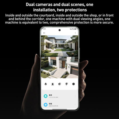 Original Xiaomi Outdoor Camera 4 MJSXJ10HL Dual 5MP 3K Ultra HD IP66 Waterproof(White) by Xiaomi