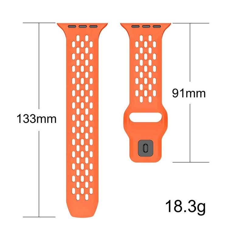For Apple Watch 46mm / 49mm / 45mm / 44mm xDfind Mesh Reverse Buckle Silicone Watch Band(Starlight) by xDfind