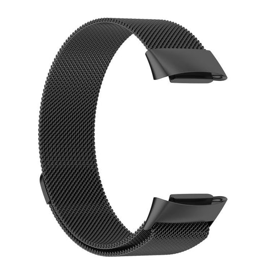For Fitbit Charge 6 / 5 xDfind Milanese Magnetic Metal Watch Band, Size:S(Black) by xDfind