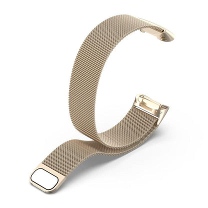 For Fitbit Charge 6 / 5 xDfind Milanese Magnetic Metal Watch Band, Size:S(Champagne Gold) by xDfind