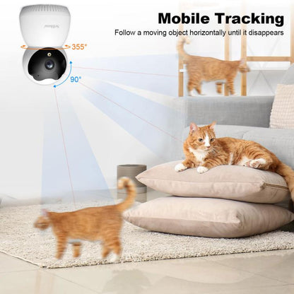 SriHome SH036 500W Pixel AI Smart HD Camera Supports Human Tracking(AU Plug) by SriHome