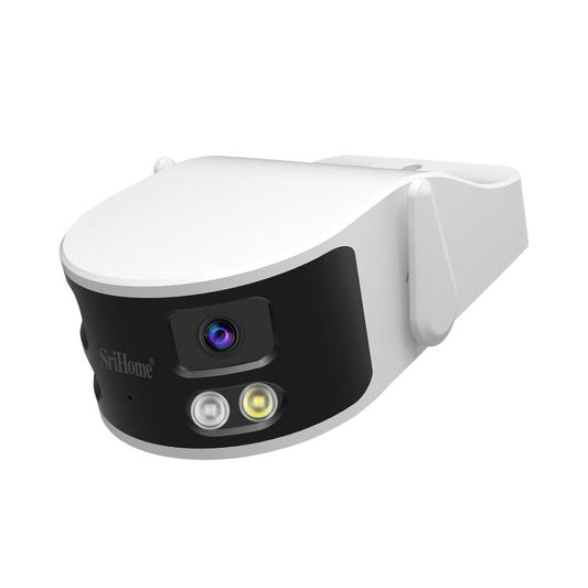 SriHome SH070 4MP Binocular Stitching Ultra-wide Angle Waterproof Camera Supports Full-color Night Vision(AU Plug) by SriHome