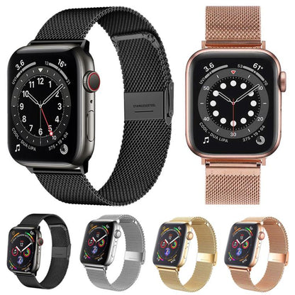 For Apple Watch 42 / 44 / 45 / 46 / 49mm xDfind Milanese Buckle Metal Watch Band(Silver) by xDfind