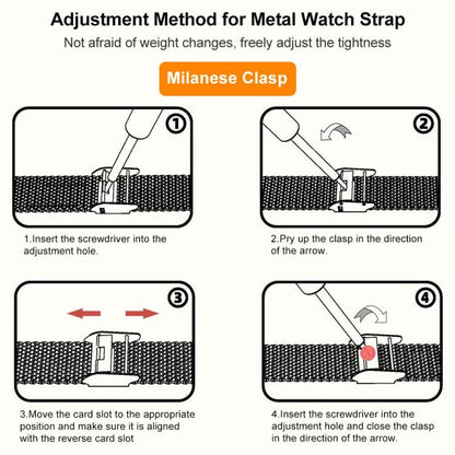 For Apple Watch 38 / 40 / 41 / S10 42mm xDfind Milanese Buckle Metal Watch Band(Silver) by xDfind