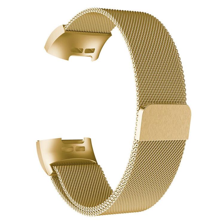 For Fitbit Charge 3 / 4 xDfind Milanese Magnetic Stainless Steel Watch Band(Gold) by xDfind