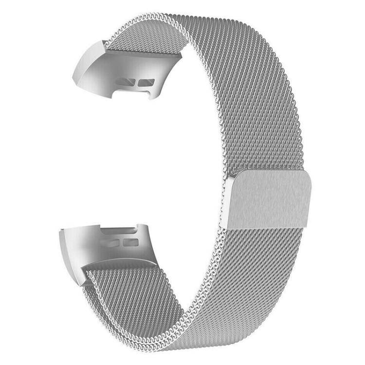 For Fitbit Charge 3 / 4 xDfind Milanese Magnetic Stainless Steel Watch Band(Silver) by xDfind