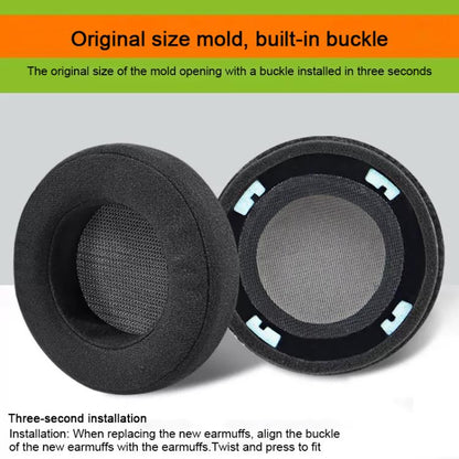 2pcs Velvet Replacement Earpads For AKG K612 / K712(Grey) by bashfashion