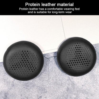 2pcs Protein Leather Replacement Earpads For AKG Y500(Black + Blue Mesh) by bashfashion