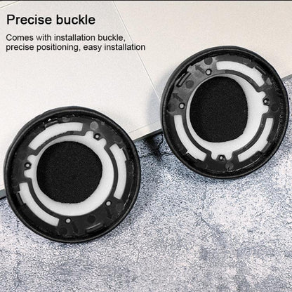 2pcs Protein Leather Replacement Earpads For AKG Y500(Black + Blue Mesh) by bashfashion