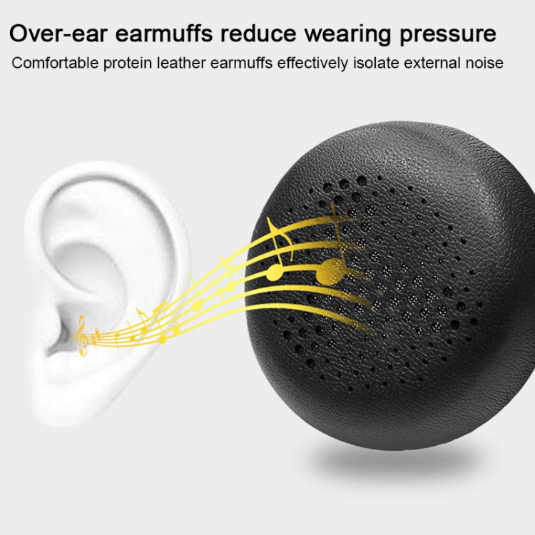 2pcs Protein Leather Replacement Earpads For AKG Y500(Black + Black Mesh) by bashfashion