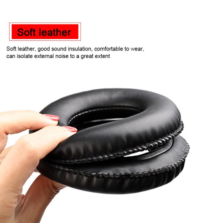 2pcs Protein Leather Replacement Earpads For AKG K240 MKII / K270(Black) by bashfashion