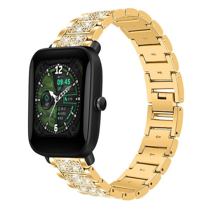 20mm For Amazfit Bip U / Lite / Bip 3 Pro xDfind Diamond Jewelry Steel Watch Band(Gold) by xDfind