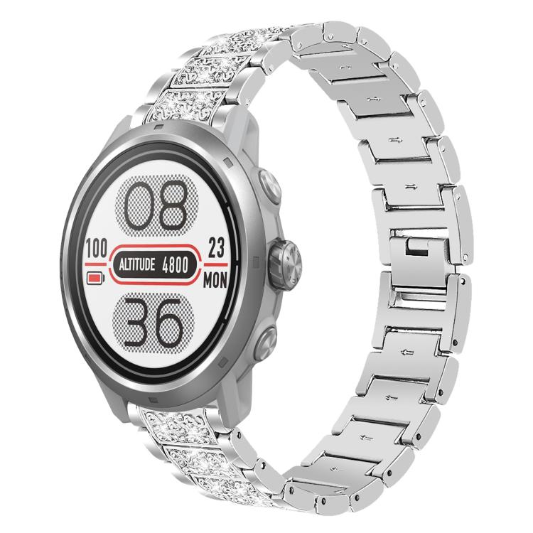 20mm For COROS APEX 2 42mm / PACE 2 xDfind Diamond Jewelry Steel Watch Band(Silver) by xDfind