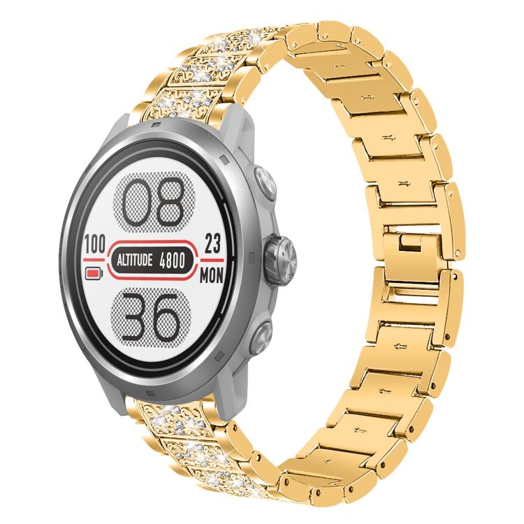 20mm For COROS APEX 2 42mm / PACE 2 xDfind Diamond Jewelry Steel Watch Band(Gold) by xDfind