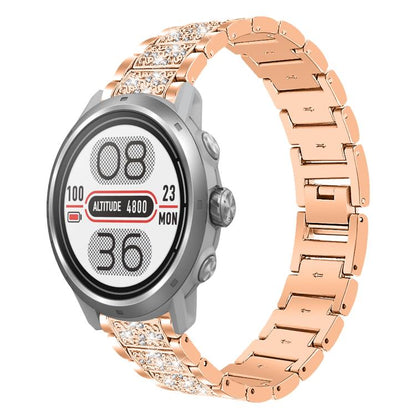 20mm For COROS APEX 2 42mm / PACE 2 xDfind Diamond Jewelry Steel Watch Band(Rose Gold) by xDfind