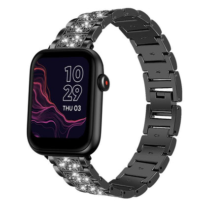 20mm For Ticwatch GTH / E3 / E / 2 xDfind Diamond Jewelry Steel Watch Band(Black) by xDfind